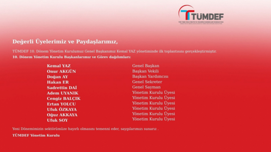 10. Olağan Genel Kurulumuzu  Gerçekleştirdik.