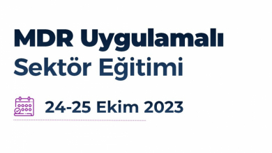 24-25 Ekim tarihlerinde MDR UYGULAMALI SEKTÖR EĞİTİMİ düzenlenecektir.