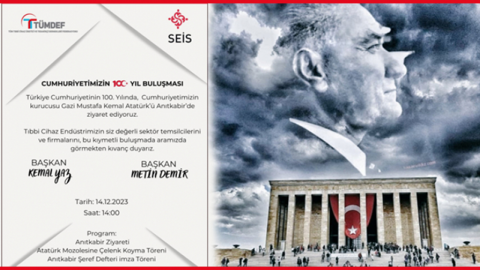 Tıbbi Cihaz Sektörü olarak ATAMIZI Ziyaret Ediyoruz. Tüm Tıbbi Cihaz Sektörünü Bu Kıymetli Buluşmaya Bekliyoruz.