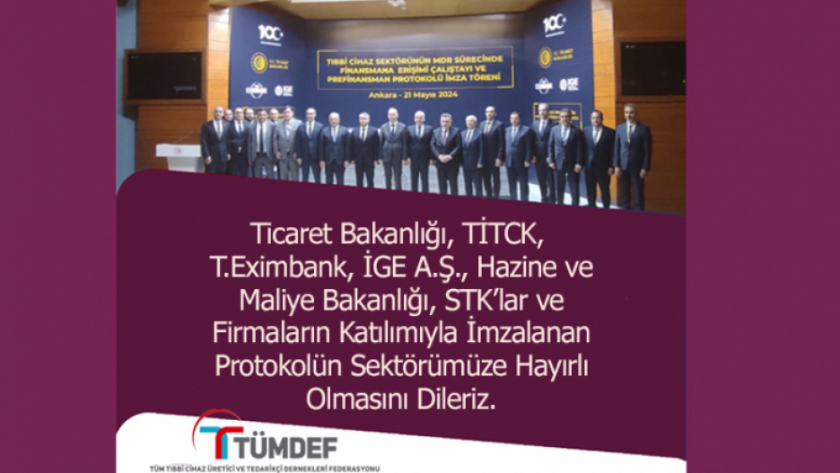 Türk Eximbank, İhracatı Geliştirme Anonim Şirketi ve Ticaret Bakanlığı Arasında Tıbbi Cihaz Sektörümüze Yönelik Bir Protokol İmzalandı.